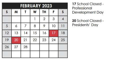 Feb 2023 Calendar
